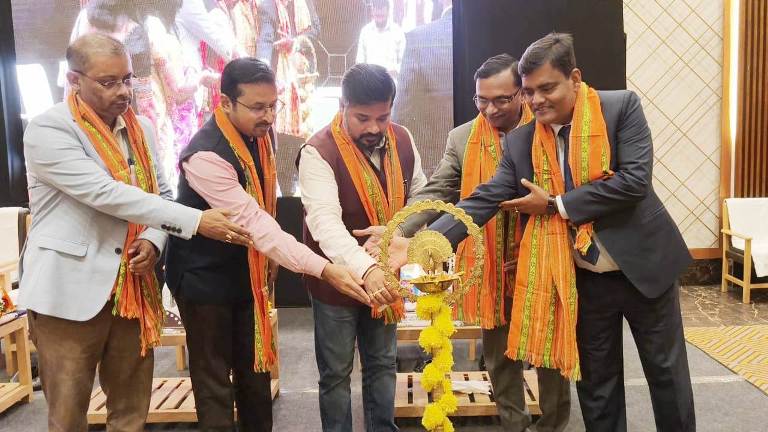 Food and Civil Supplies Minister Sushanta Chowdhury inaugurates a seminar on legal metrology at a hotel in Agartala on November 21.